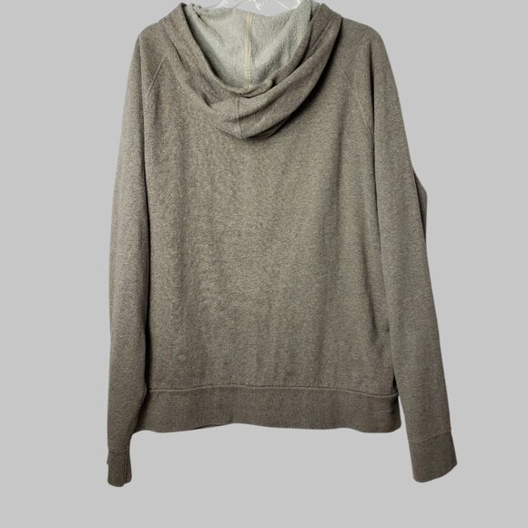 Banana Republic Mens Zip Up Hoodie Cotton/Polyester Blend Beige/Brown Xlarge - Picture 2 of 8